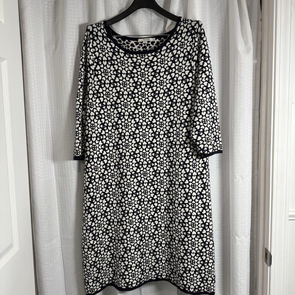 Boden Sweater Dress Prudence Stretch Knit Womens 16 Whimsigoth Dark Coquette